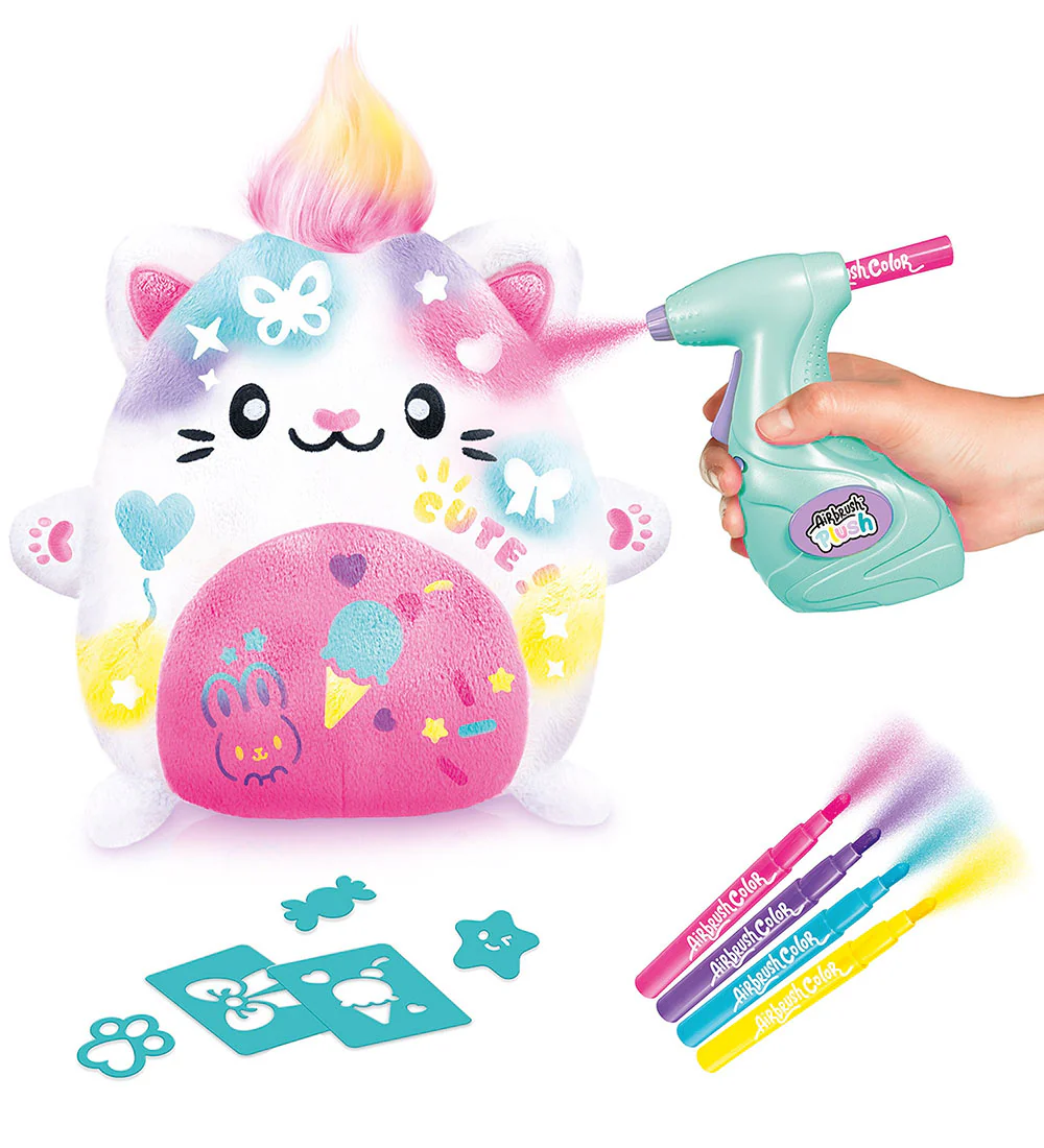 Airbrush Plush Maalattava Pehmolelu Kawaii Kitty Kissa - Image 2