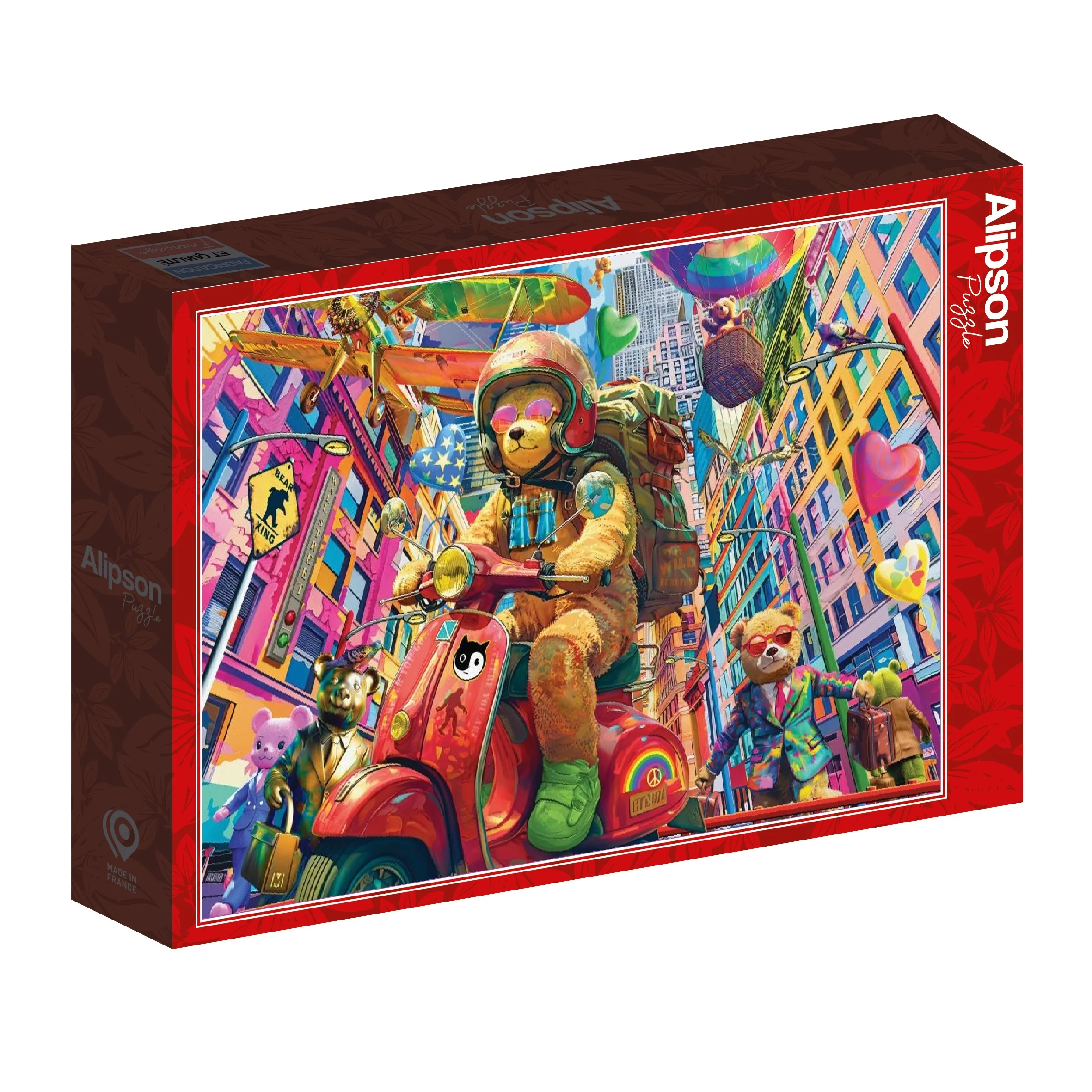 Alipson Puzzle 1000 Palan Palapeli Teddy On The Go
