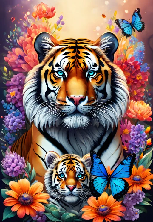 Alipson Puzzle 1000 Palan Palapeli Tigers - Image 2