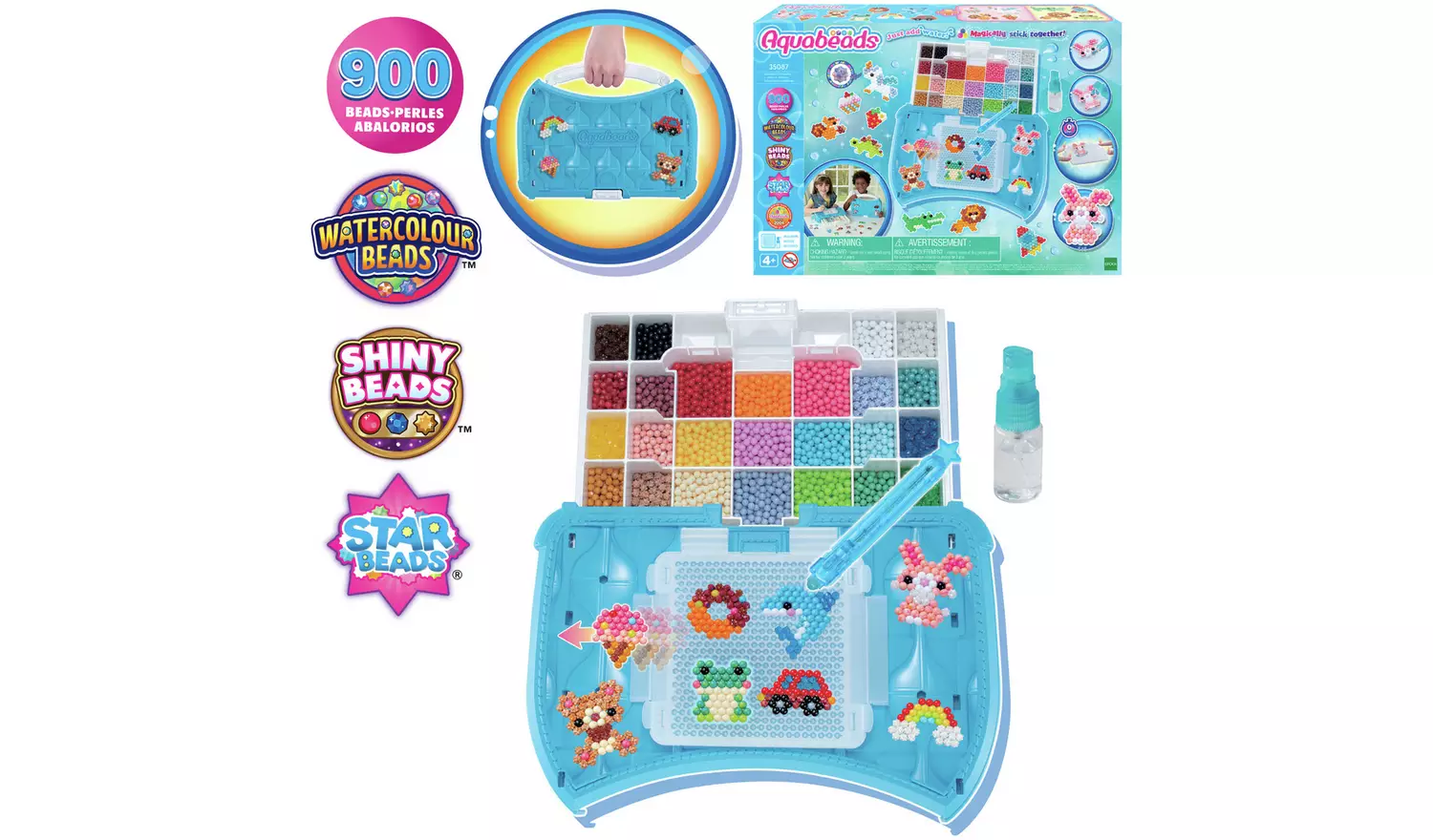 Aquabeads Askartelusalkku 900 Helmeä