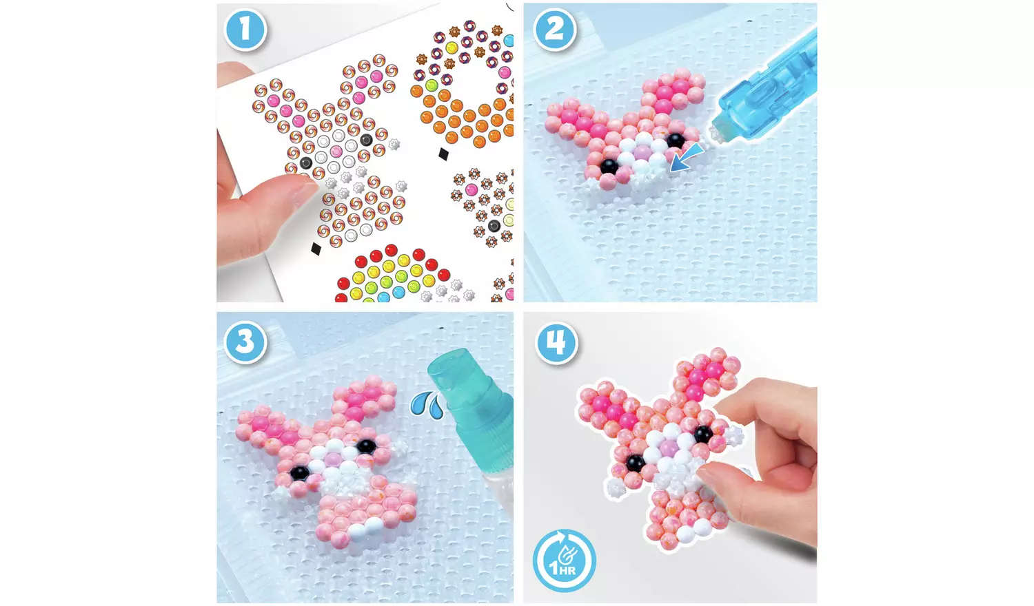 Aquabeads Askartelusalkku 900 Helmeä - Image 3