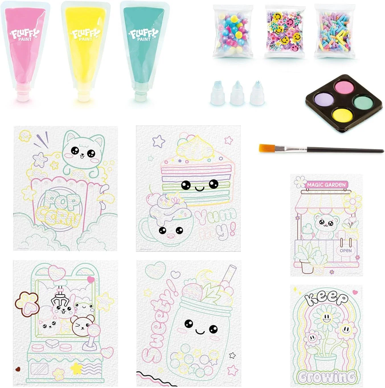 Art Lab Fluffy Paint Kit Askartelumassa - Image 5