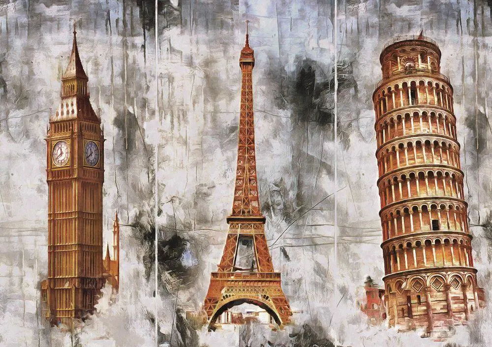 Art Puzzle 1000 Palan Palapeli Three Cities Three Towers - Image 2