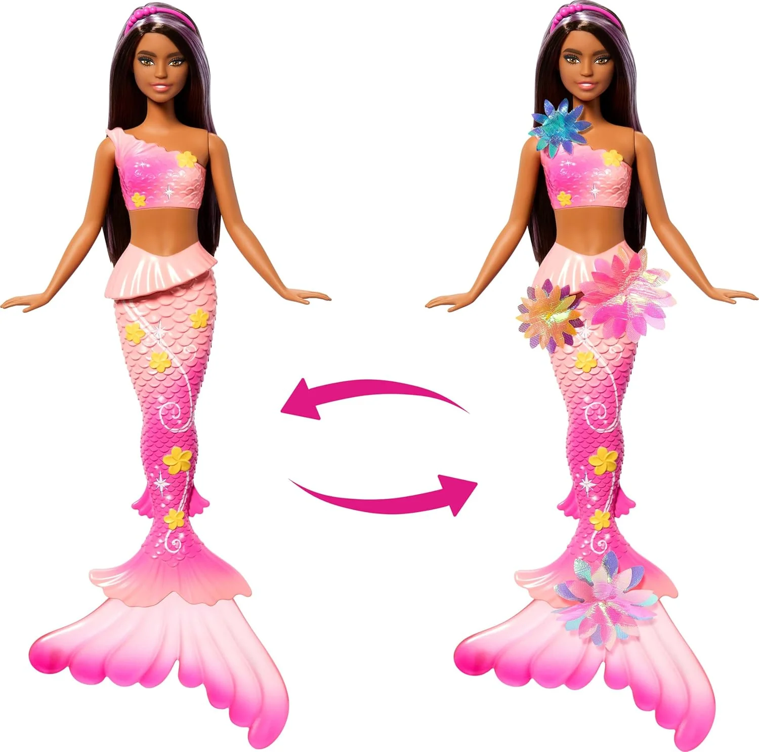Barbie Blooming Mermaid Merenneito Nukke Pinkki - Image 3