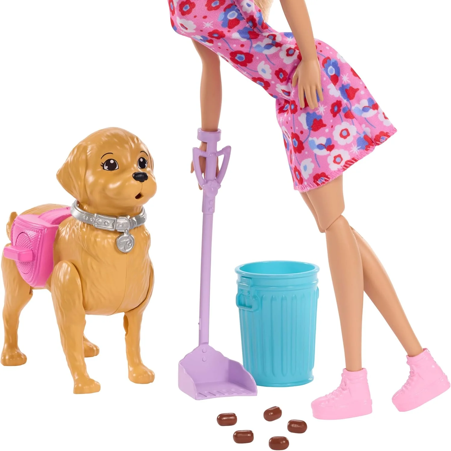 Barbie "Malibu" Walk & Potty Pup Barbie Nukke ja Koira Leikkisetti - Image 3