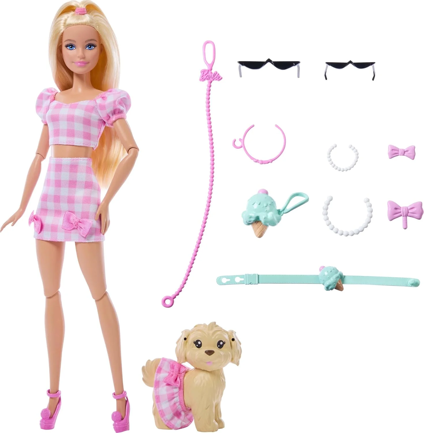 Barbie Twinning Looks Nukke ja Lemmikki Vaaleatukkainen - Image 3