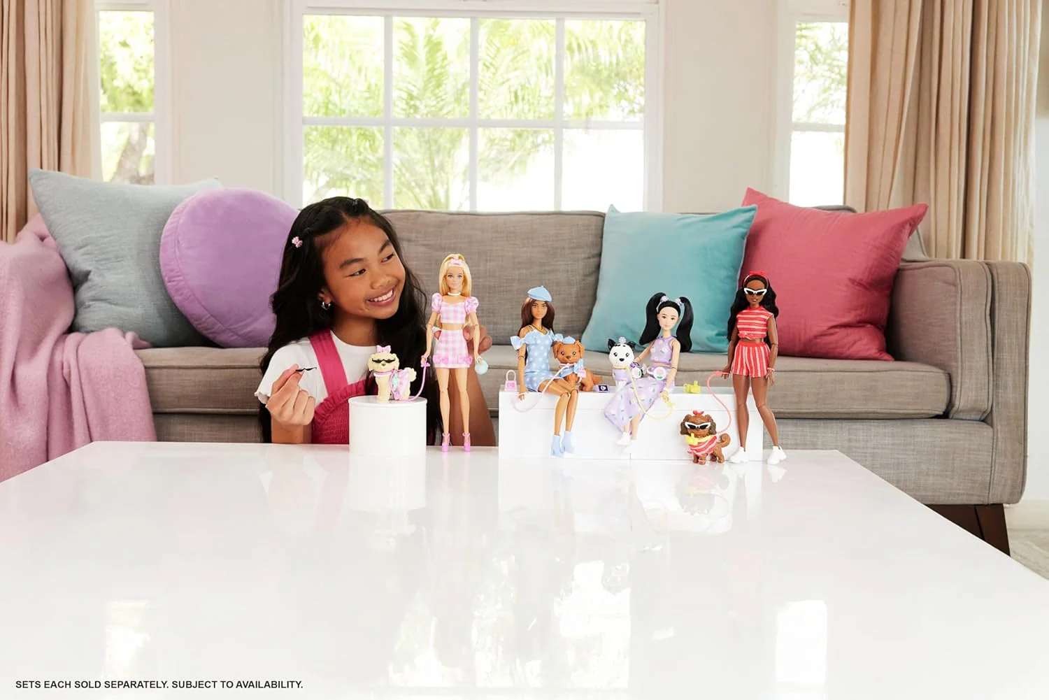 Barbie Twinning Looks Nukke ja Lemmikki Vaaleatukkainen - Image 6
