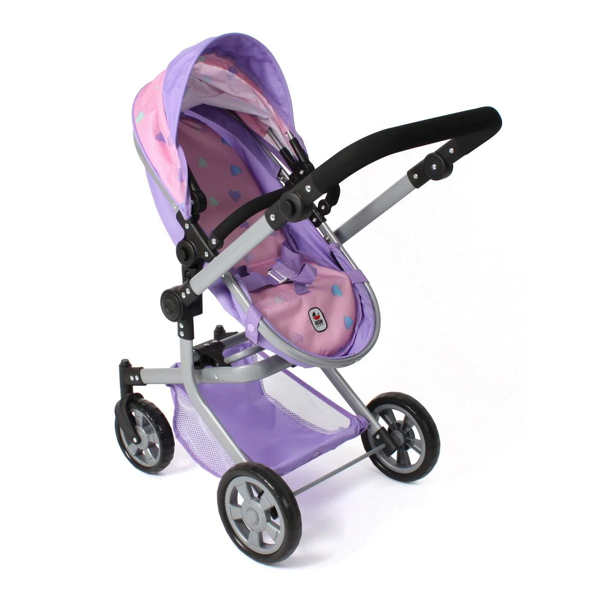 Bayer Chic Kombi Nukenvaunut Pinkki/Liila Sydämet - Image 2