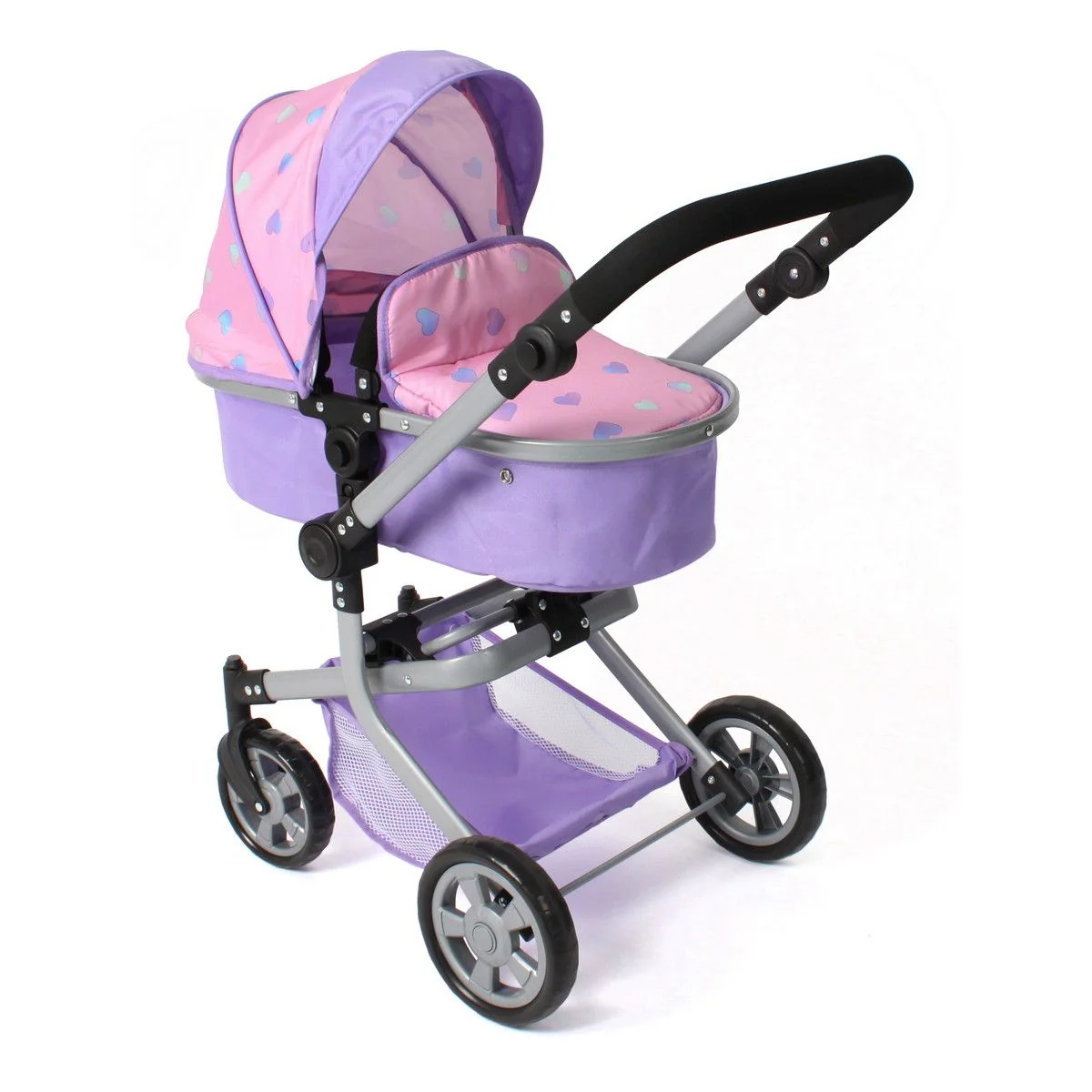 Bayer Chic Kombi Nukenvaunut Pinkki/Liila Sydämet - Image 3
