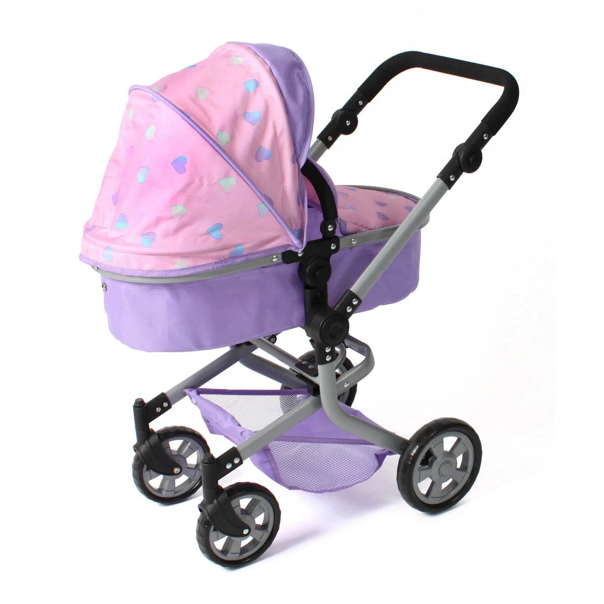 Bayer Chic Kombi Nukenvaunut Pinkki/Liila Sydämet - Image 4