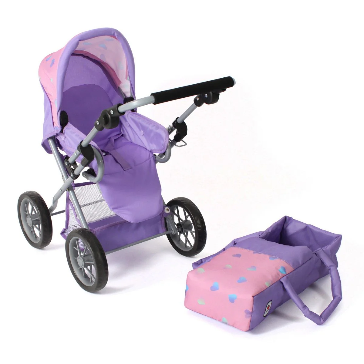 Bayer Chic Nukenvaunut Pinkki/Liila Sydämet - Image 2