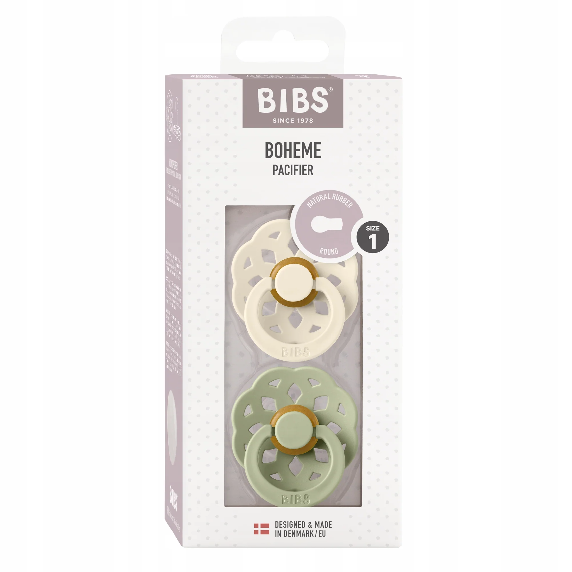 BIBS Boheme Tutti 2kpl Koko 1 Ivory/Sage - Image 2