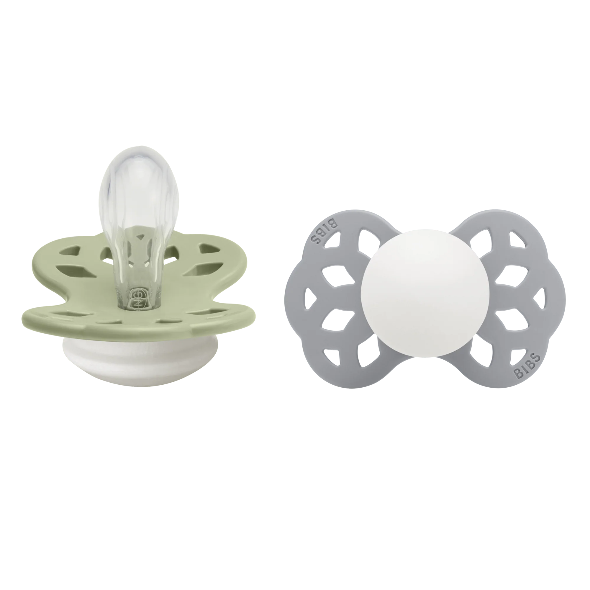 BIBS Infinity Tutti 2kpl Koko 2 Sage GLOW/Cloud GLOW - Image 2