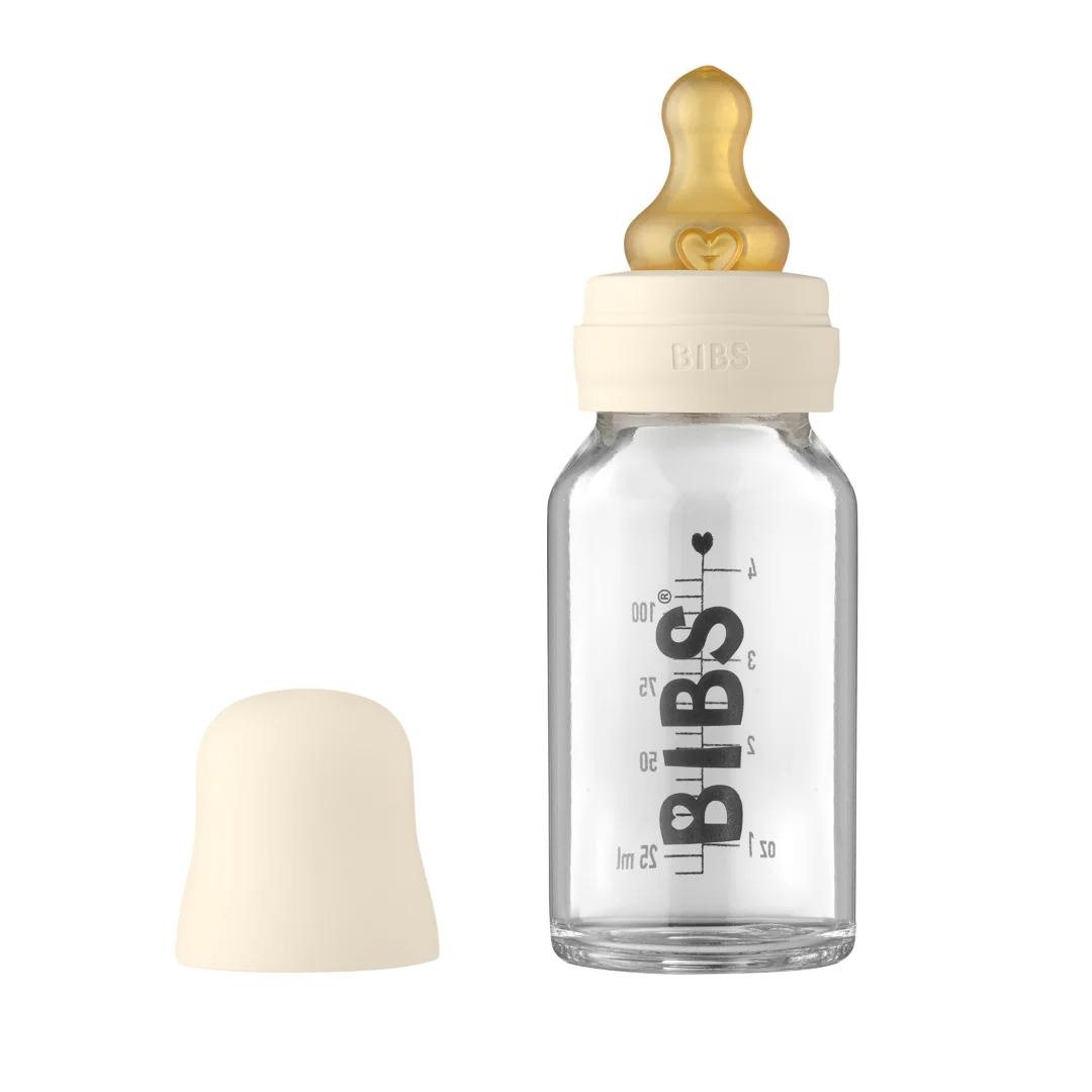 BIBS Lasinen Tuttipullo 110ml Ivory - Image 2