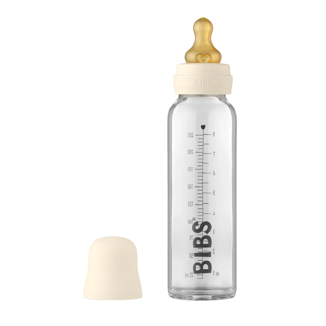 BIBS Lasinen Tuttipullo 225ml Ivory - Image 2