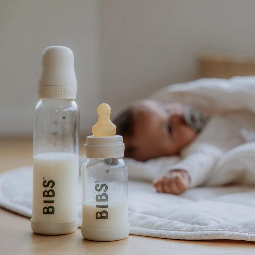 BIBS Lasinen Tuttipullo 225ml Ivory - Image 3
