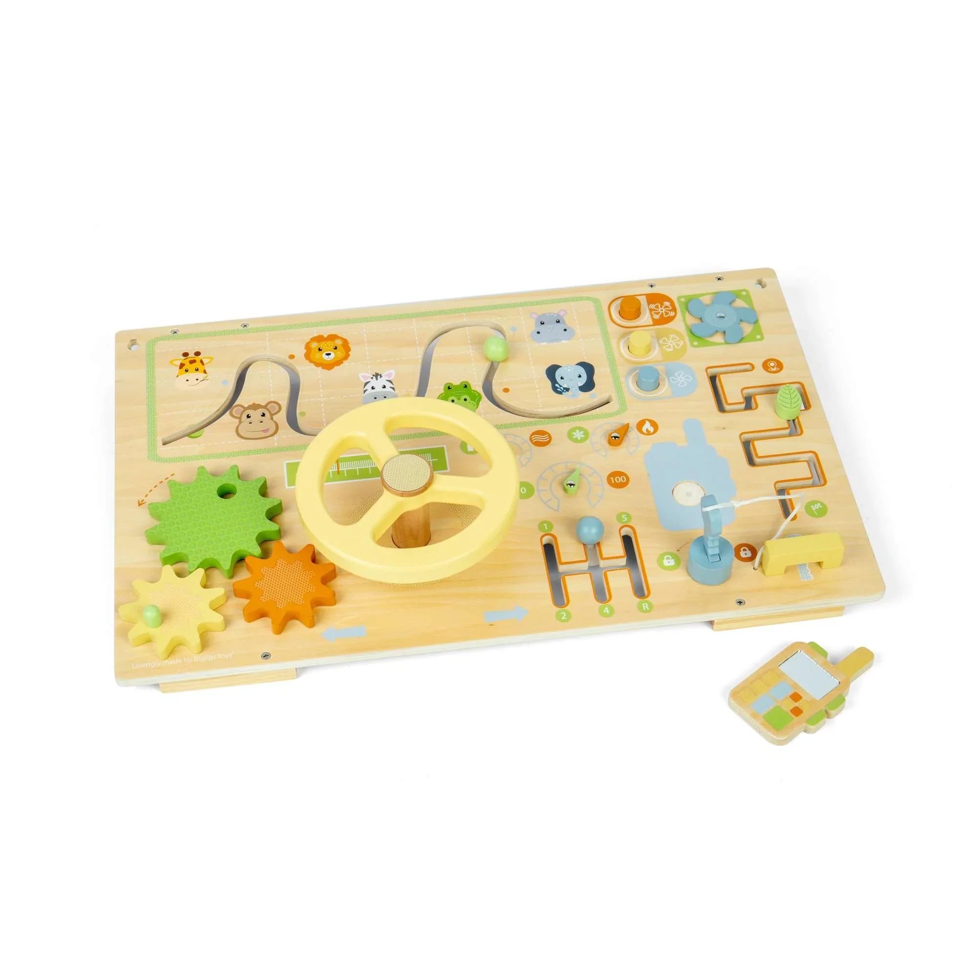 Bigjigs Busyboard Puinen Aktiviteettialusta - Image 7