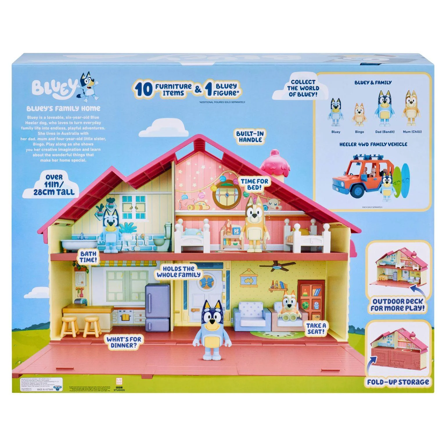 Bluey Family Home Kotitalo ja Bluey-hahmo - Image 5