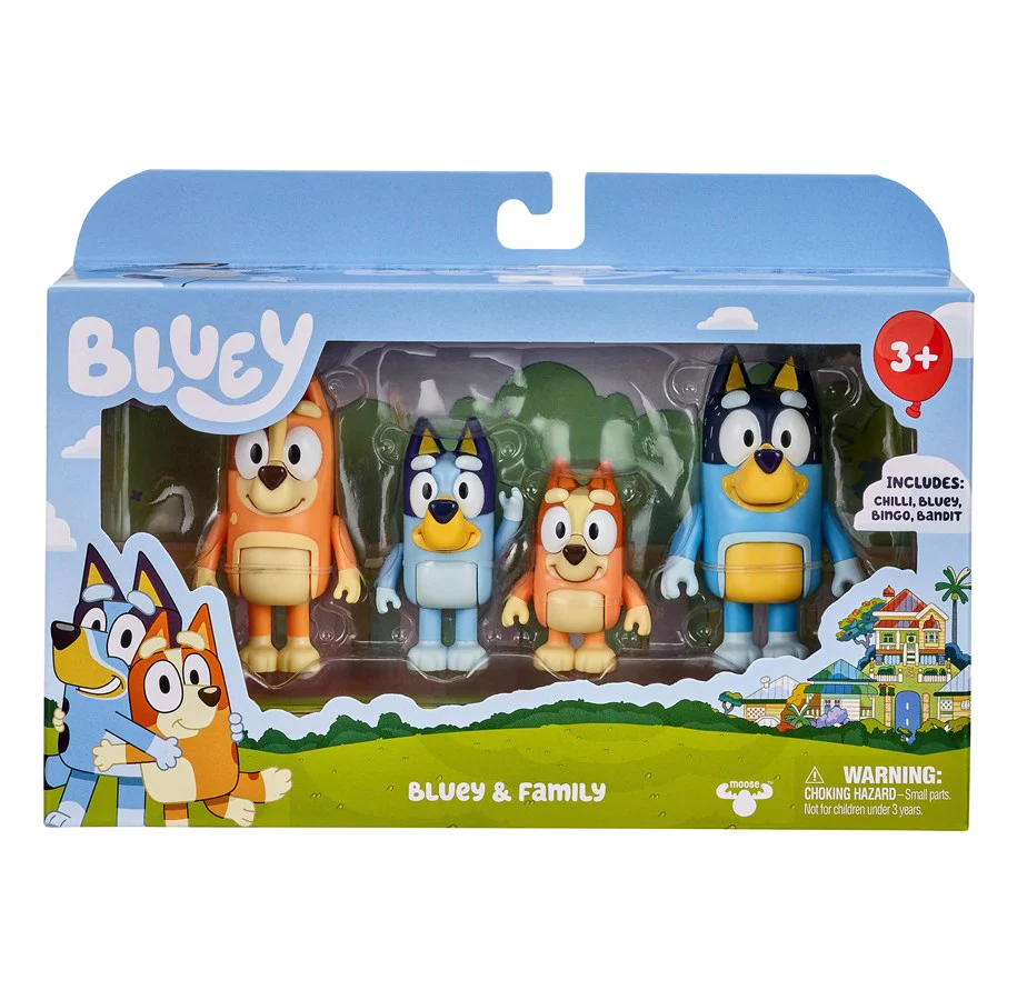 Bluey ja Perhe Hahmopaketti