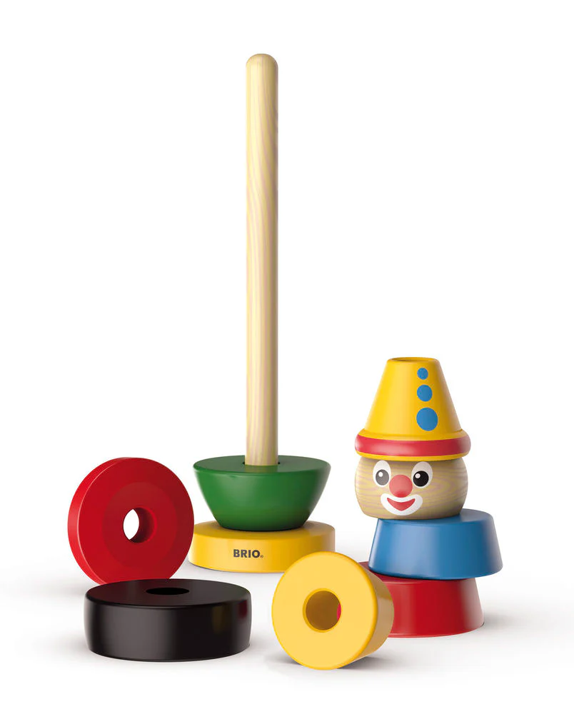 Brio 30120 Stacking Clown Puinen Pinottava Klovni - Image 2