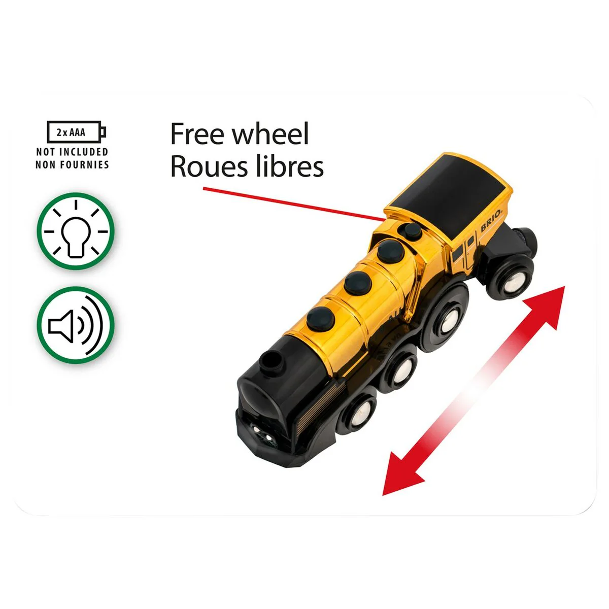 Brio 33630 Kultainen Veturi - Image 3