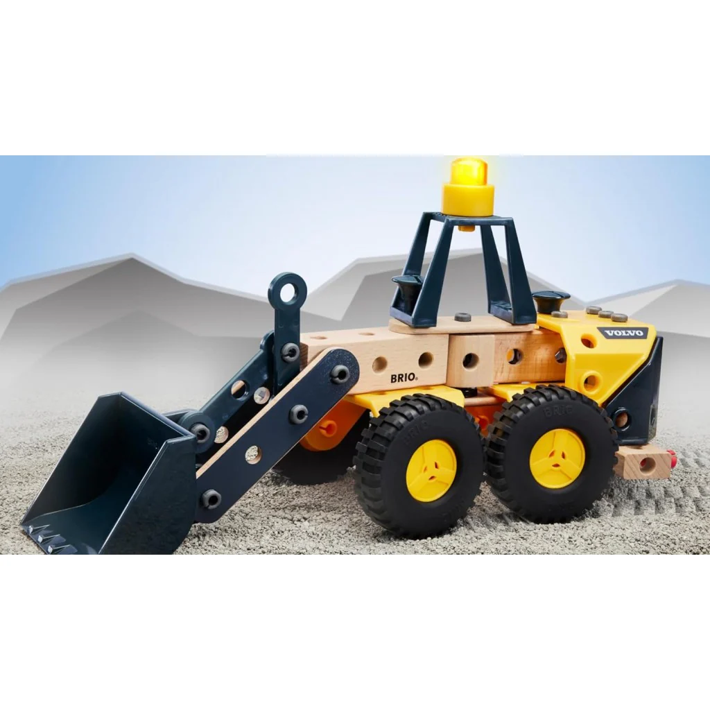 Brio Builder Volvo- Pyöräkuormaaja Leikkisetti Valolla - Image 3