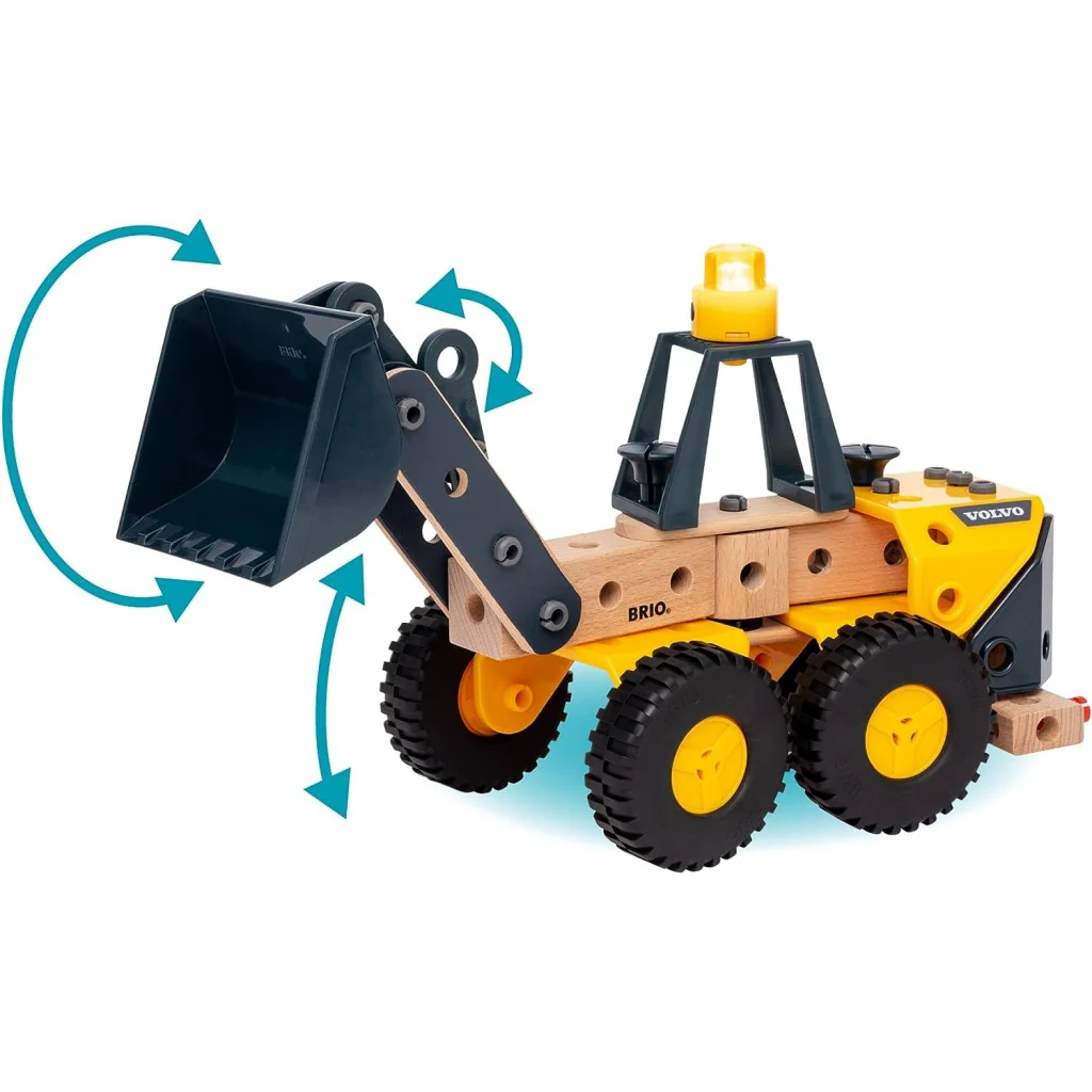 Brio Builder Volvo- Pyöräkuormaaja Leikkisetti Valolla - Image 4