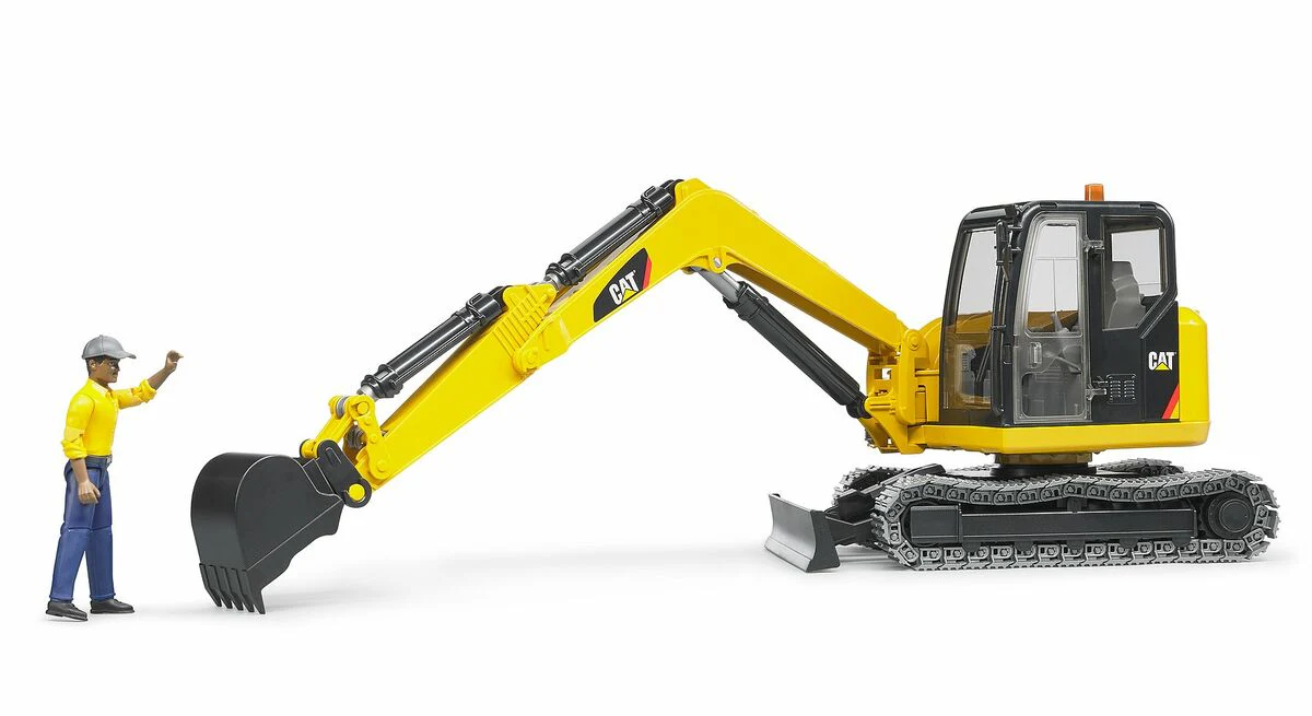 Bruder 02466 Caterpillar Telakaivinkone ja Kuljettaja 1:16 - Image 2