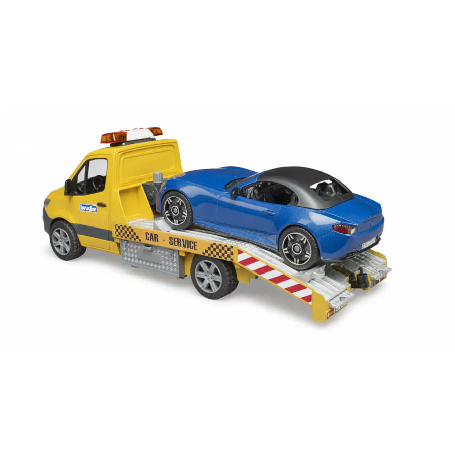 Bruder 02675 Towcar Mercedes Benz With Roadster, Valo + Ääni 1:16 - Image 3