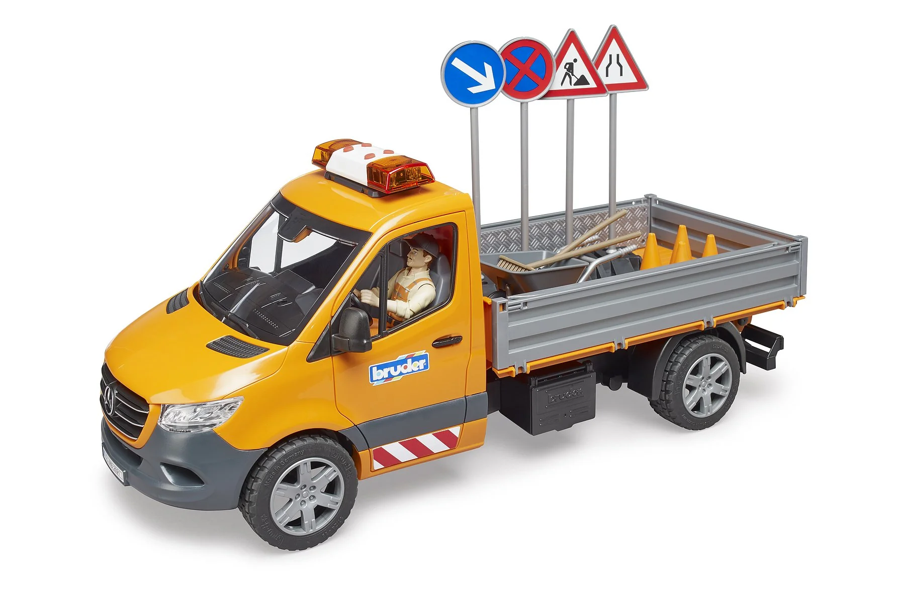 Bruder 02677 MB Sprinter Työmaa-Ajoneuvo ja Hahmo 1:16