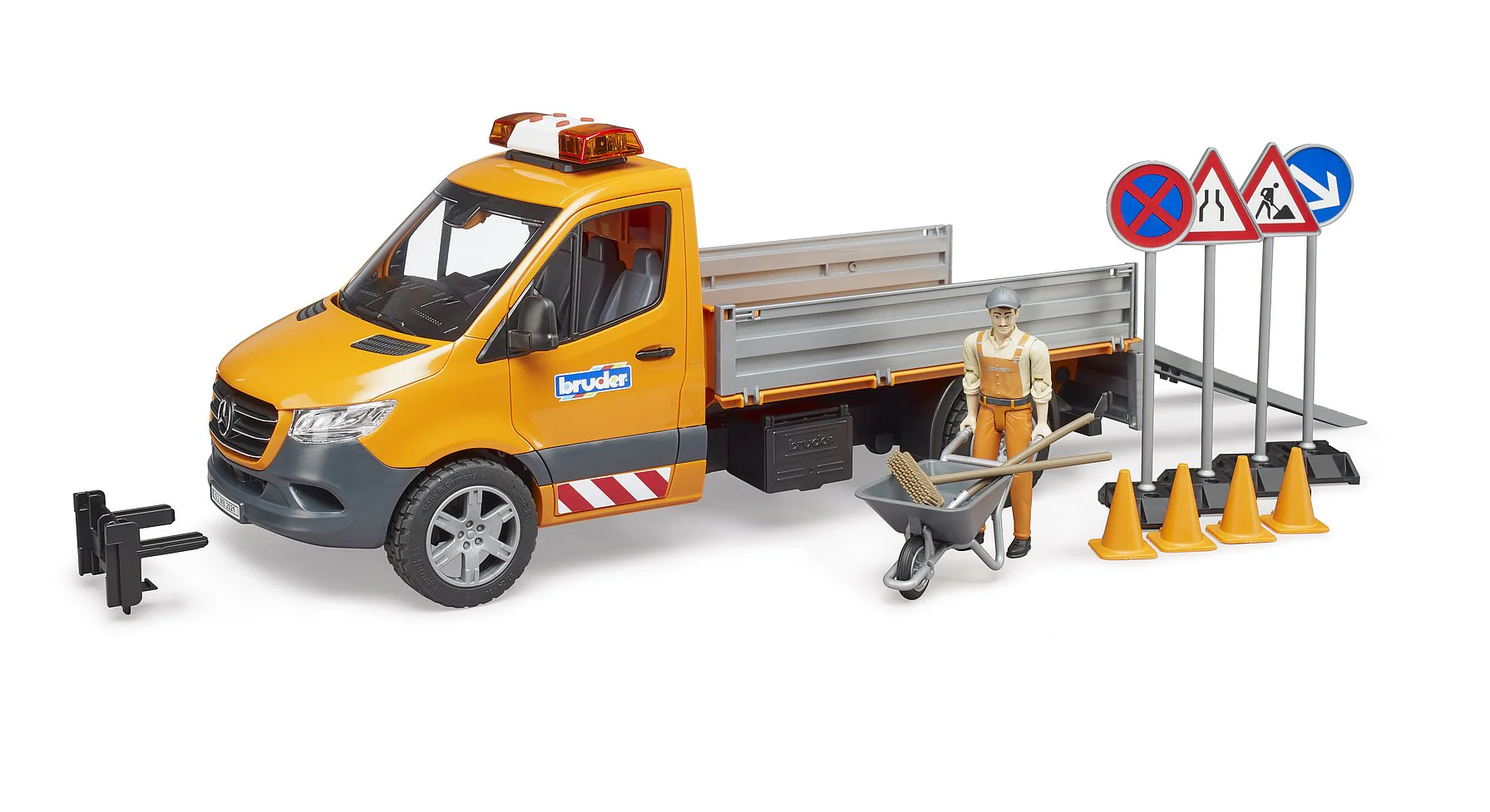 Bruder 02677 MB Sprinter Työmaa-Ajoneuvo ja Hahmo 1:16 - Image 5