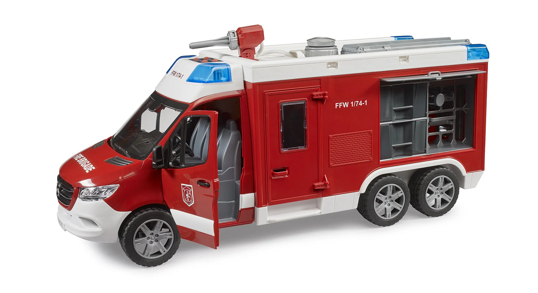 Bruder 02680 MB Sprinter Paloauto Vesitykillä + Valot ja Äänet - Image 2