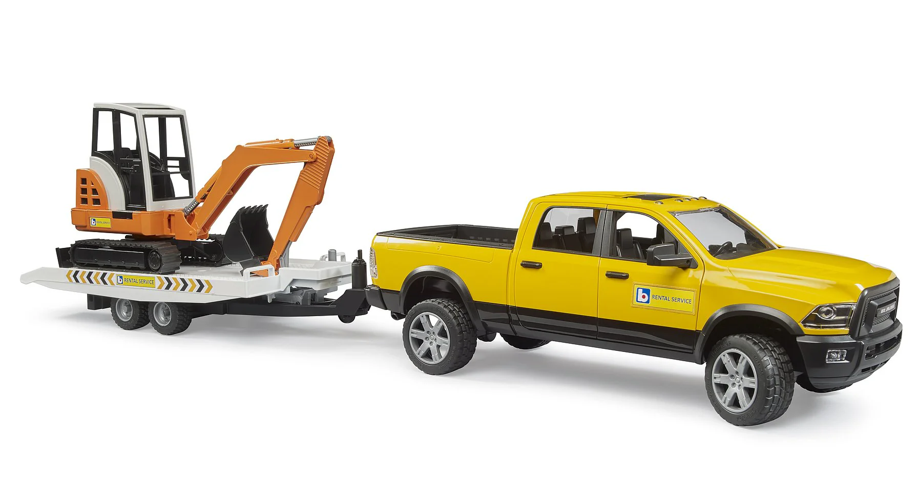 Bruder 2546 RAM 2500 Lava-Auto, Lavetti sekä Kaivuri
