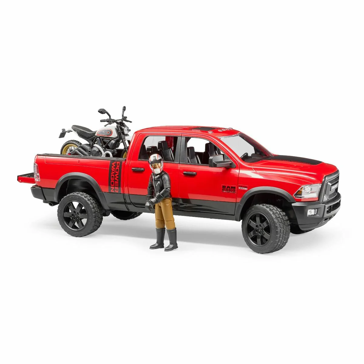 Bruder Dodge RAM 2500 Power Wagon & Moottoripyörä 1:16 - Image 3