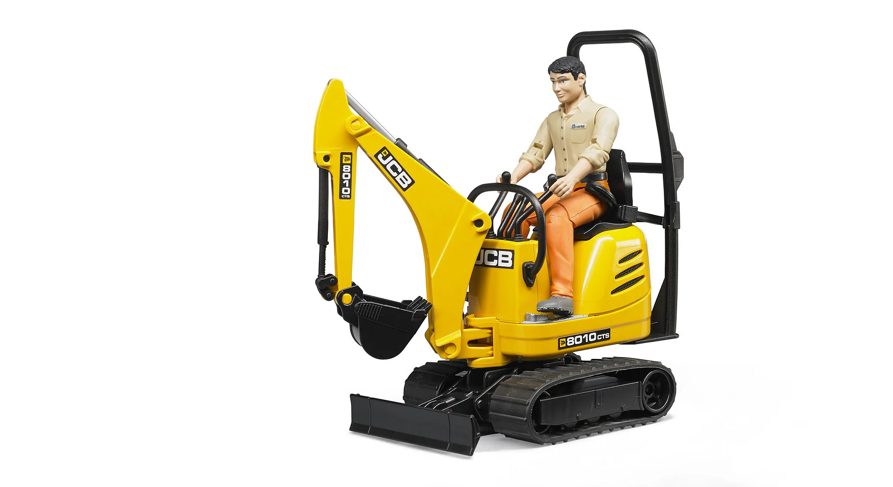 Bruder JCB Minikaivuri 8010 CTS ja Hahmo - Image 3