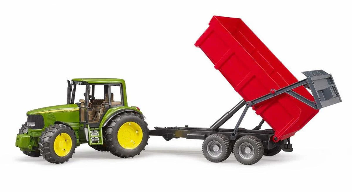 Bruder John Deere Traktori sekä Peräkärry 1:16 - Image 2