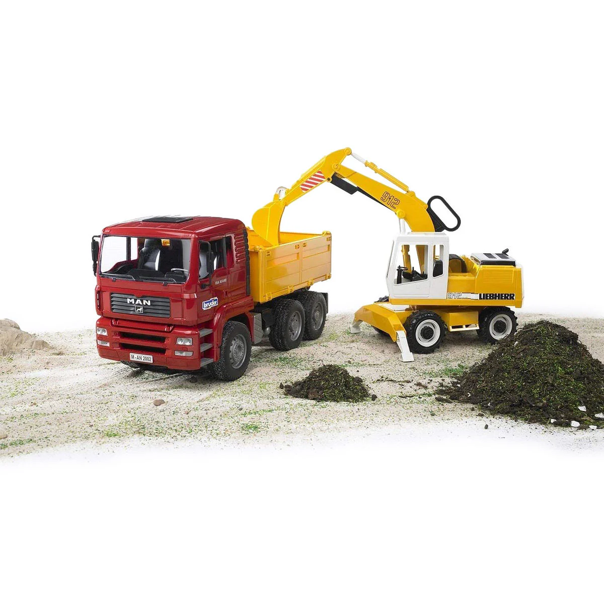 Bruder MAN TGA Kuorma- auto ja Liebherr kaivinkone - Image 2
