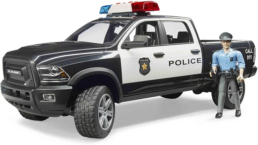 Bruder RAM 2500 Poliisiauto 1:16 Valoilla ja äänillä