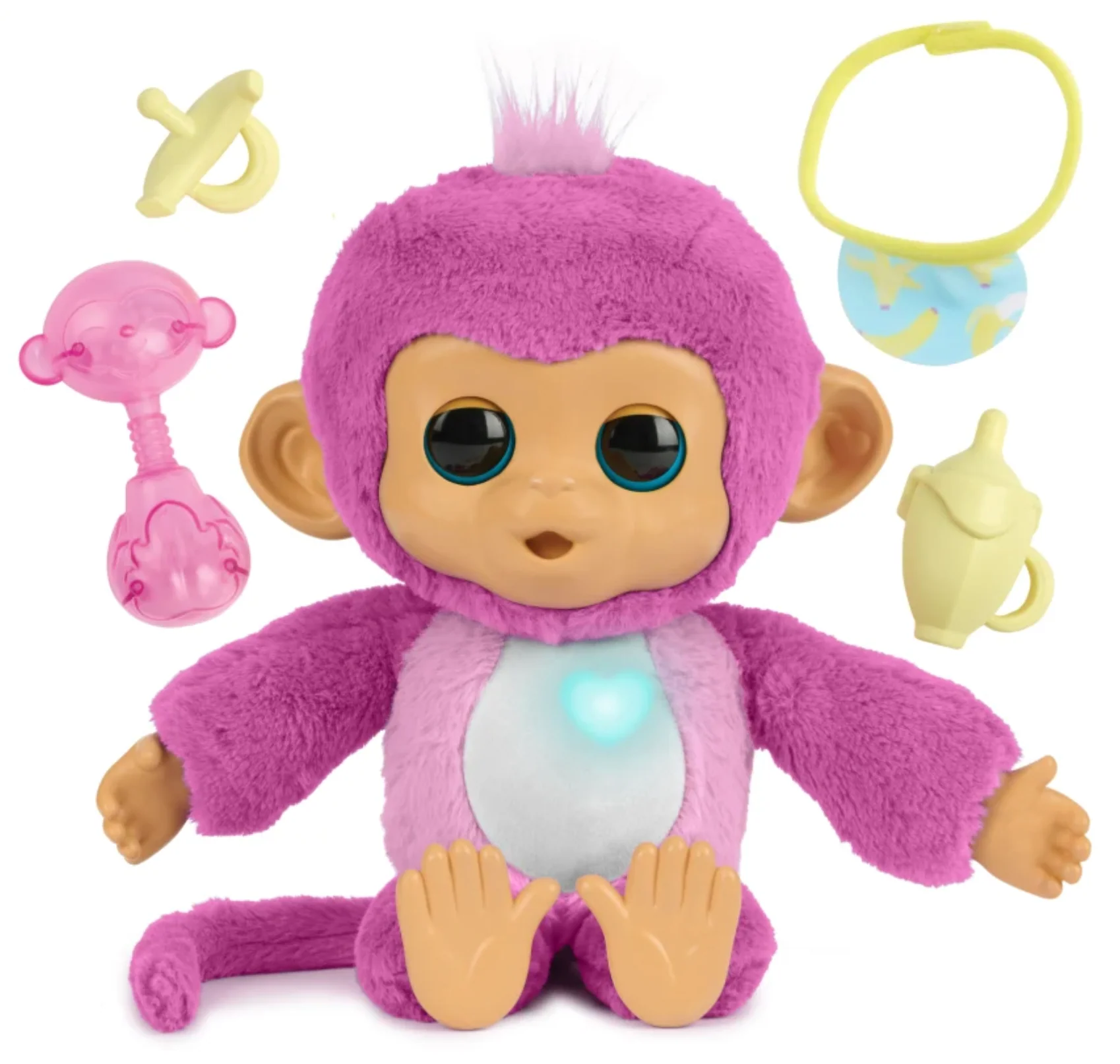 Fingerlings Care And Cuddles Monkey Pink Interaktiivinen Apina - Image 3