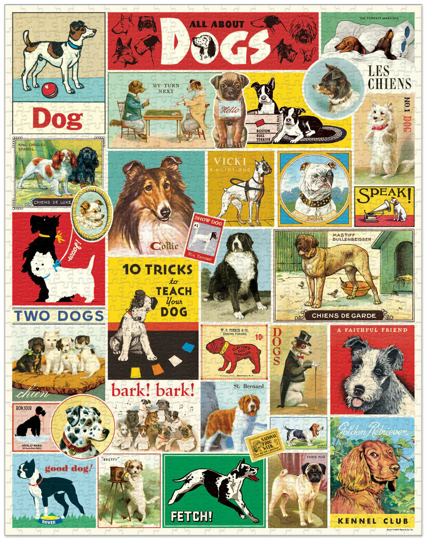 Cavallini & Co. Vintage Puzzle 1000 palaa Dogs - Image 2