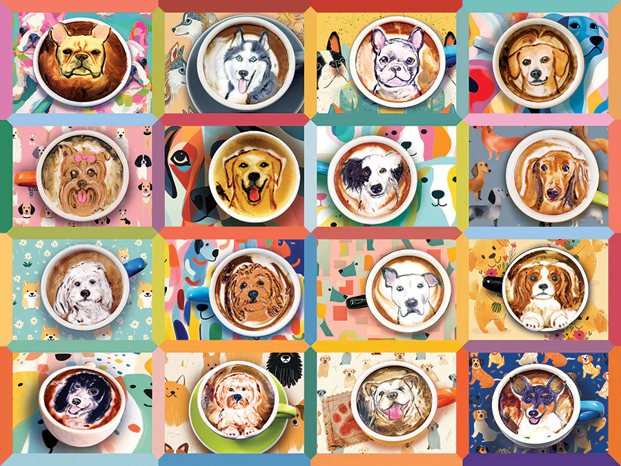 Cobble Hill 275 Palan Palapeli XXL Puppy Lattes - Image 3