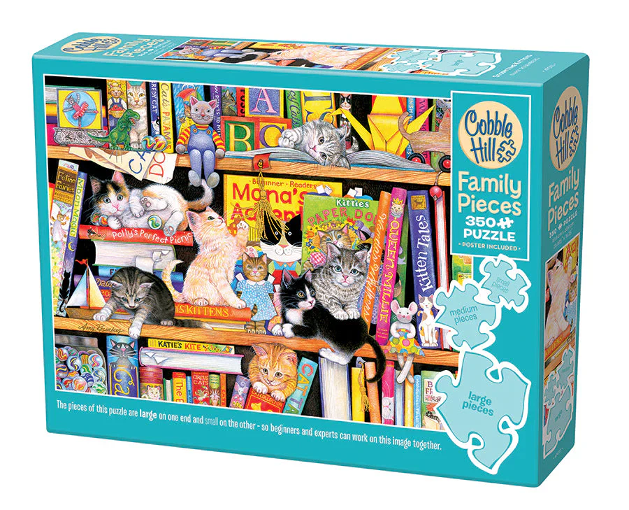 Cobble Hill 350 XXL Palan Palapeli Family Storytime Kittens
