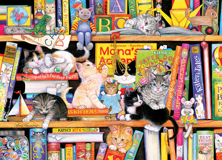 Cobble Hill 350 XXL Palan Palapeli Family Storytime Kittens - Image 3