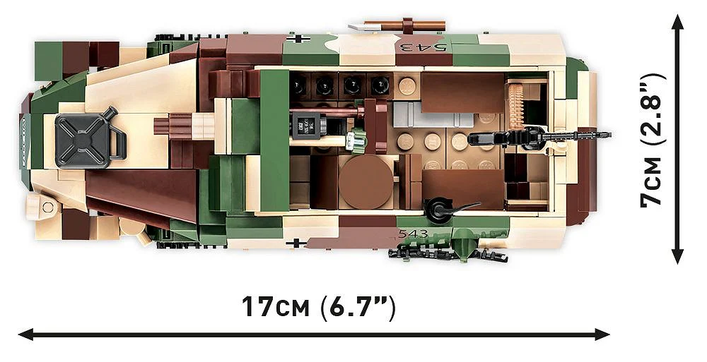Cobi 2283 Sd.Kfz. 251/9 "Stummel" Koottava - Image 3