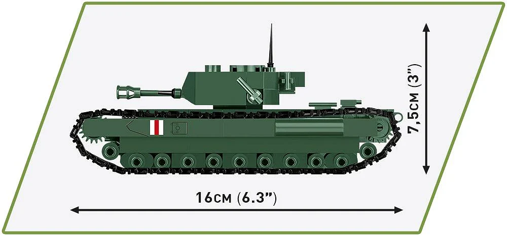 Cobi 2717 Chruchill MK.IV Koottava Panssarivaunu - Image 3