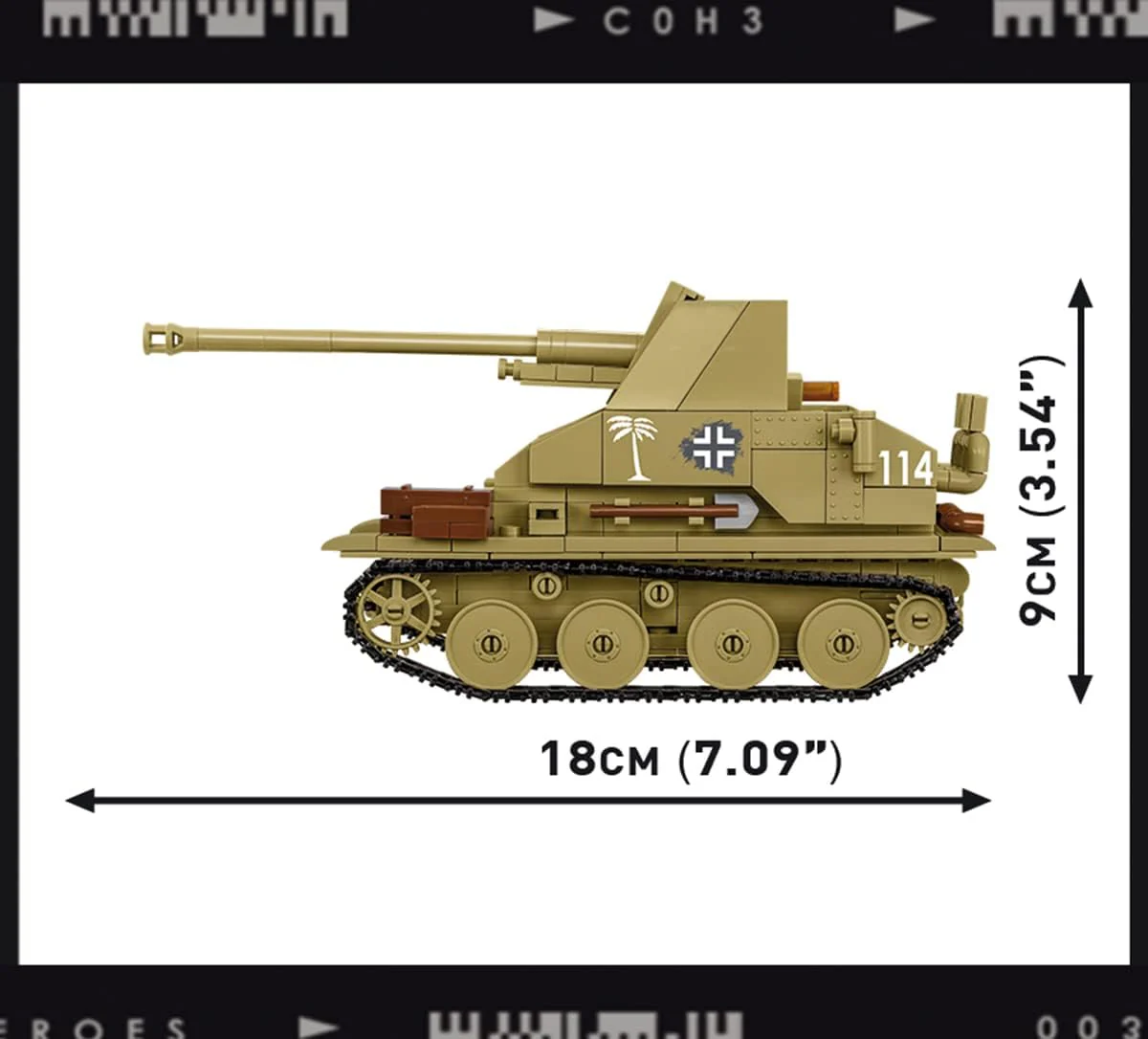 Cobi 3050 Marder III Koottava Tankki - Image 3