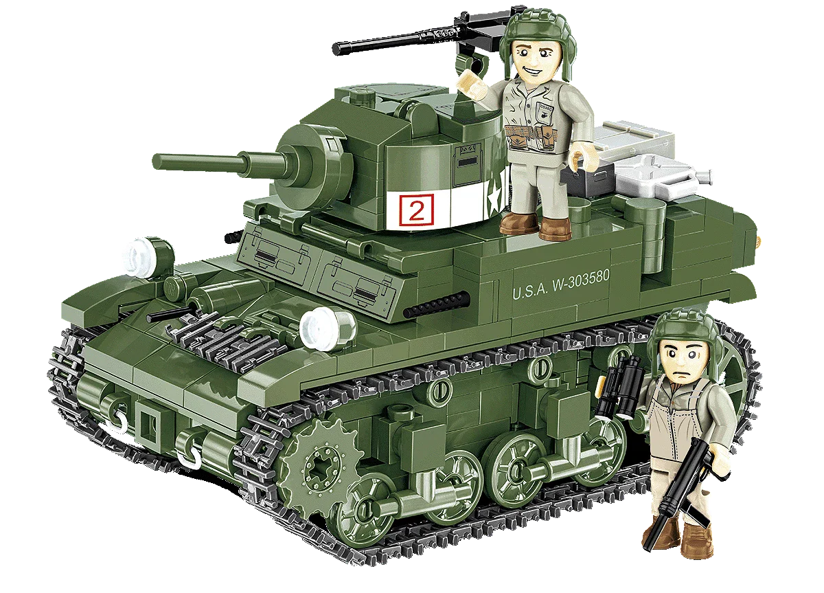 Cobi 3129 M3 Stuart 2 in 1 Koottava Panssarivaunu 1:35 - Image 2
