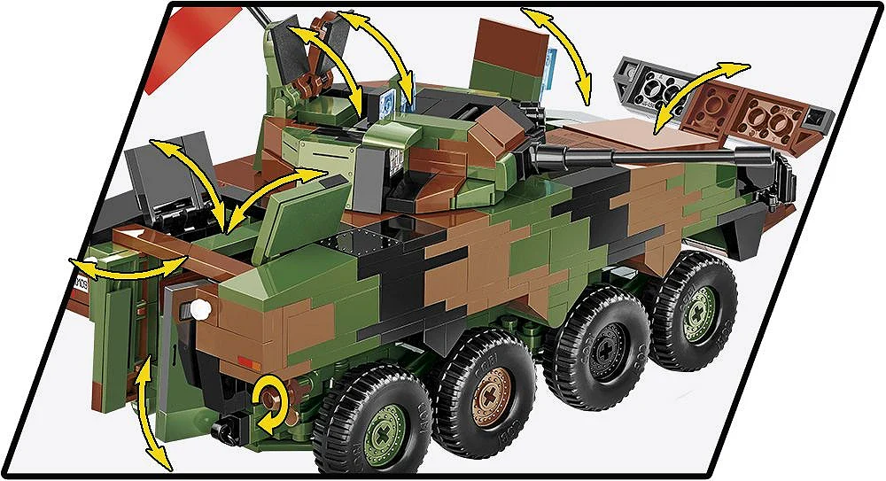 Cobi Armed Forces Kto Rosomak 666 Osaa Rakennettava Panssarivaunu - Image 4