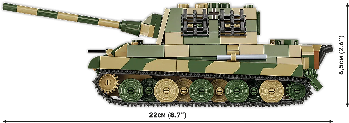 Cobi Hc Wwii Panzerjager Tiger Ausf.B Rakennettava Panssari 528 Osaa - Image 4