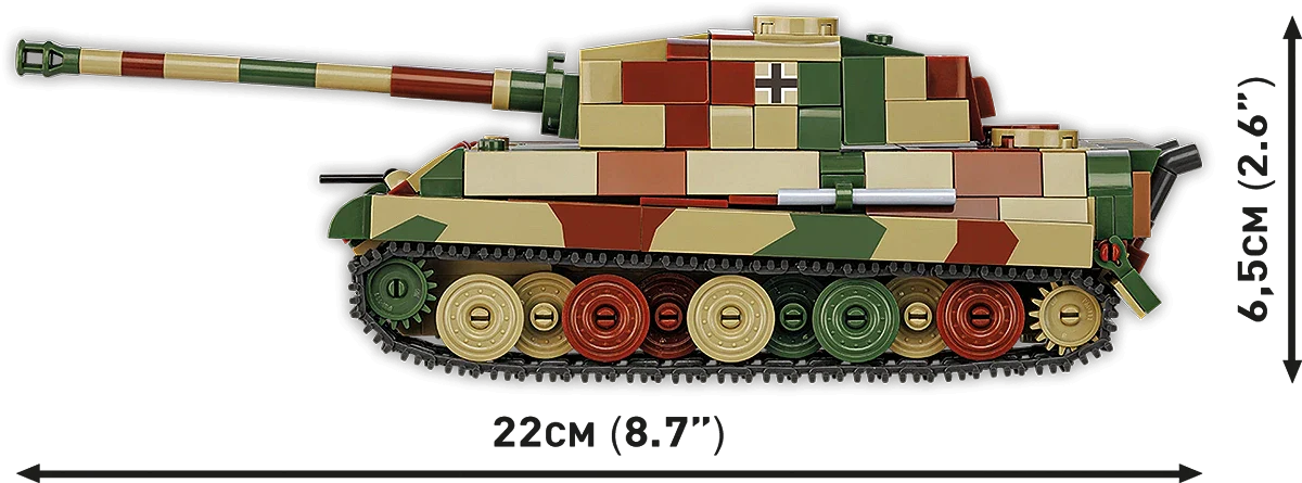 Cobi Hc Wwii  Pz.Kpfw.Vib Tiger Ii Kon. 510 Osaa Koottava Panssarivaunu - Image 4
